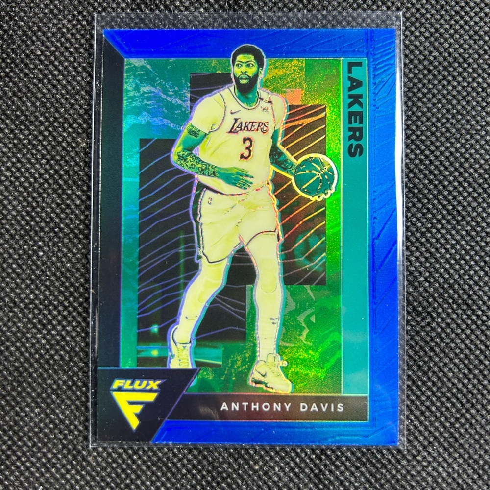 2020-21 Panini Flux Blue Prizm Insert Anthony Davis #80 - Los Angeles Lakers